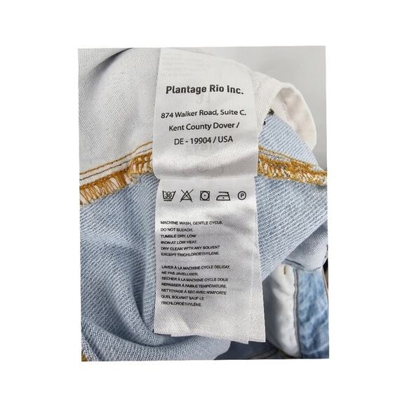 Nwtg Farm Rio Summer Garden Embroidered Denim Shorts Size 31 - Picture 7 of 10